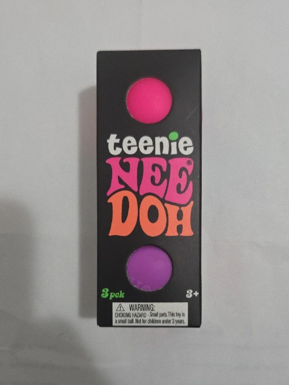 Teenie NeeDoh 3-Pack Squish Toy Set - Pink & Blue & Purple
